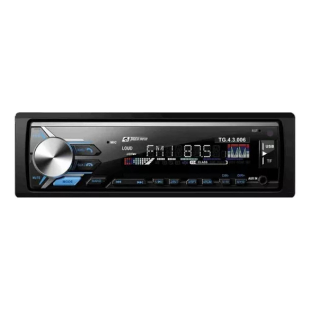 Aparelho Rádio Automotivo Fm Mp3 Player 4x45w Tiger Auto