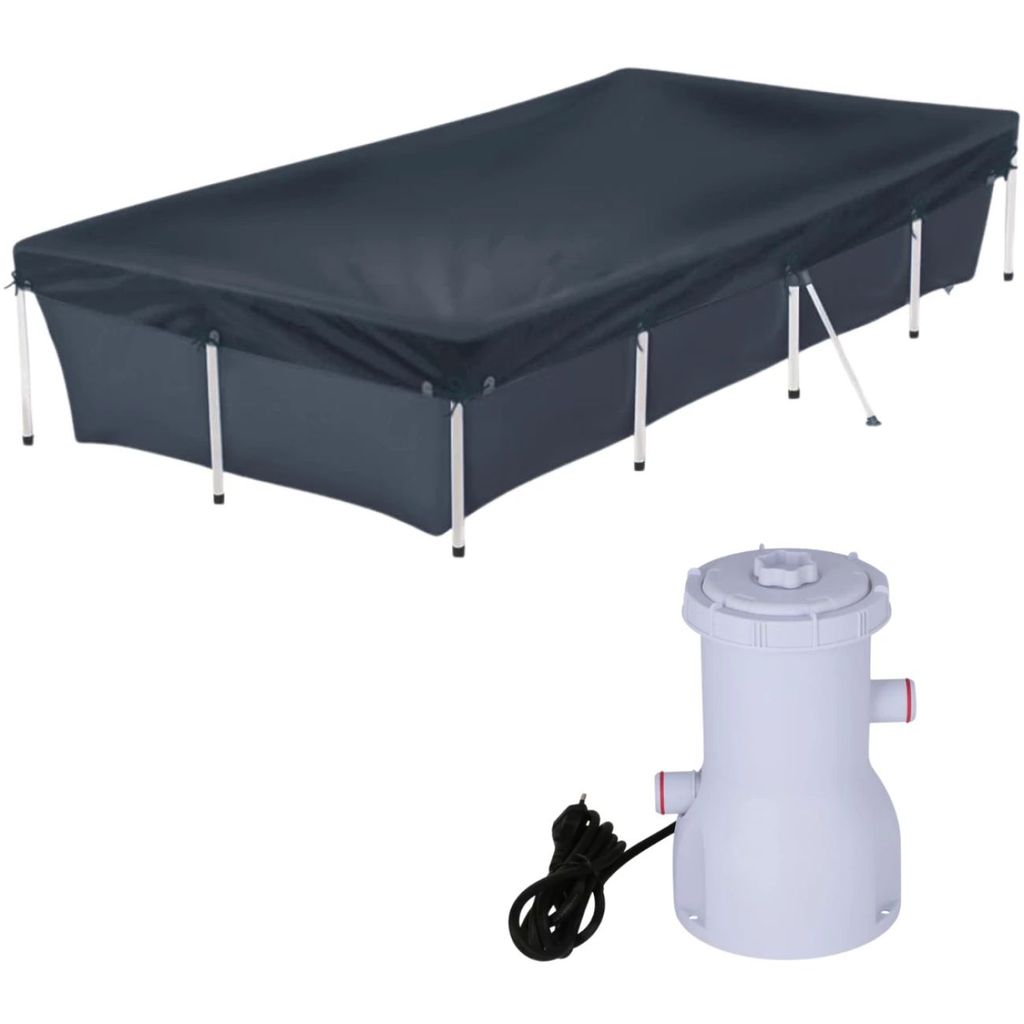 Kit Capa para Piscina 3000 Litros Mor + Bomba Filtrante 110v 2200 L/H (piscina Não Inclusa)