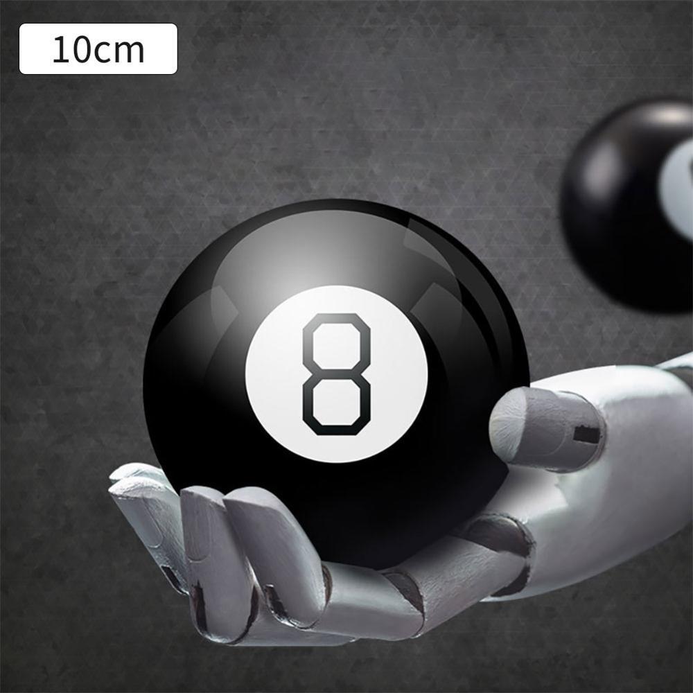 TKEY Profecia Bola 10cm Magia 8 Preto Mágica Adereços Mágicos Novo Presente Estranho Brinquedos A1J7