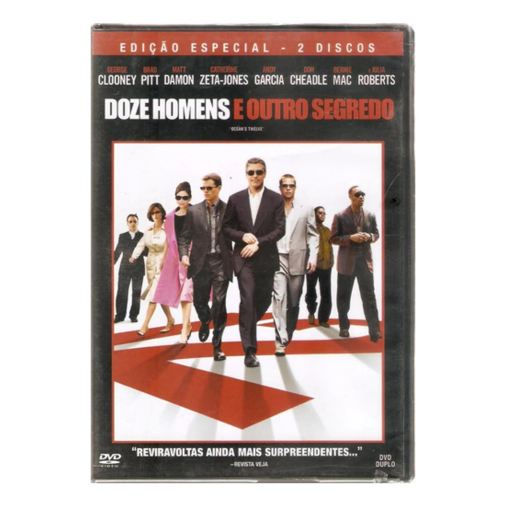 Dvd- Doze Homens E Outro Segredo - George Clooney, Brad Pitt