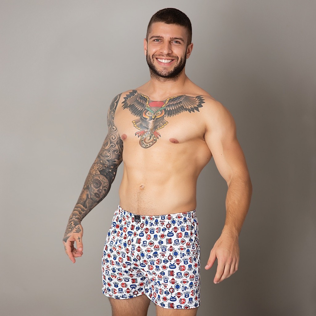 Kit 2/3 ou 5 Cueca Samba Canção Short Pijama Dormir Liganete Estampada Calção Confortável Atacado
