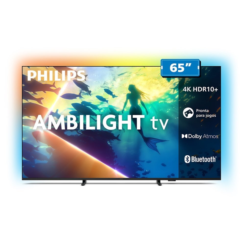 Smart TV LCD DLED 65" 4K Philips 65PUG8100/78  IA + Comando por Voz HDMI USB 60 Hz em Oferta na Shopee