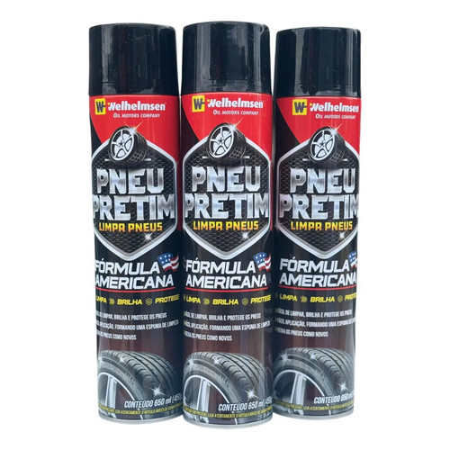 Kit 3 Unidades Pneu Pretinho Welhelmsen 650ml