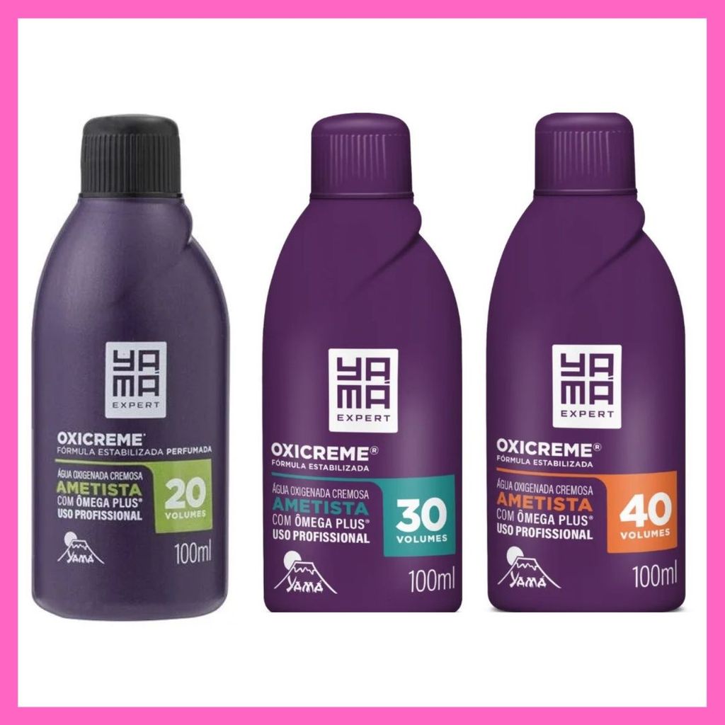 Água Oxigenada Cremosa Oxicreme Ametista-100ml 20 VOL - 30VOL- 40VOL - Yama