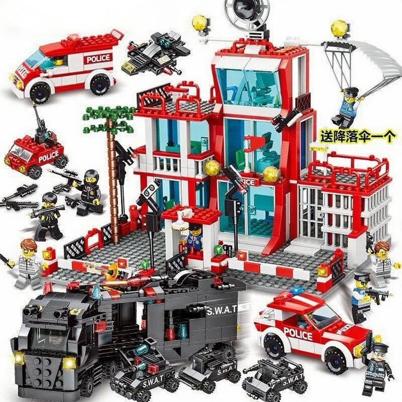 1.000 pçs Lego blocos de construção cidade série construção casa educacional crianças montagem brinquedos menino present