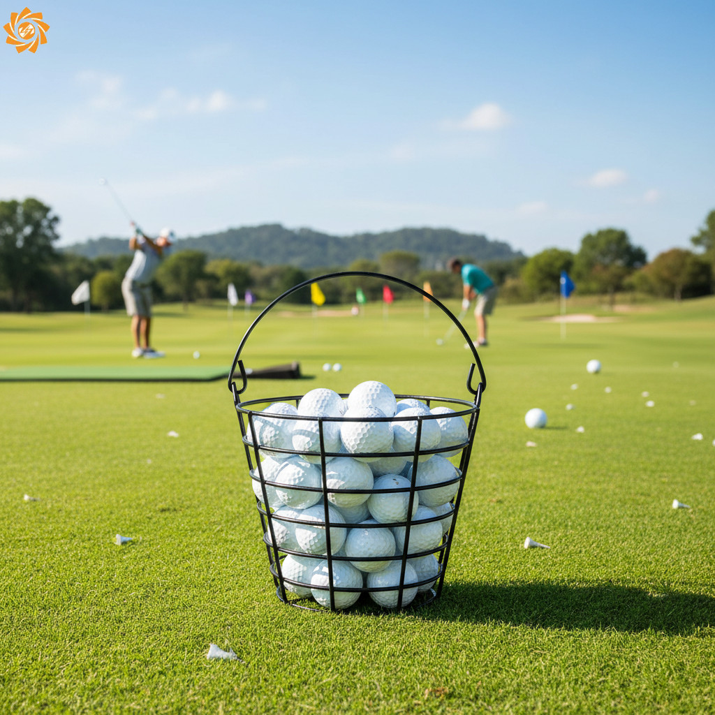 Cesta Durável Do Fio Ferro Da Recolhimento Bola De Golfe Para Campos E Cursos Prática