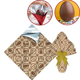 25 SACO EXPRESS P/ OVO PÁSCOA 150/250G 30X30CM MARFIM em Oferta na Shopee