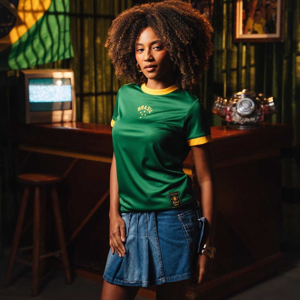 Camisa Brasil Urban Dry Verde Feminina em Oferta na Shopee
