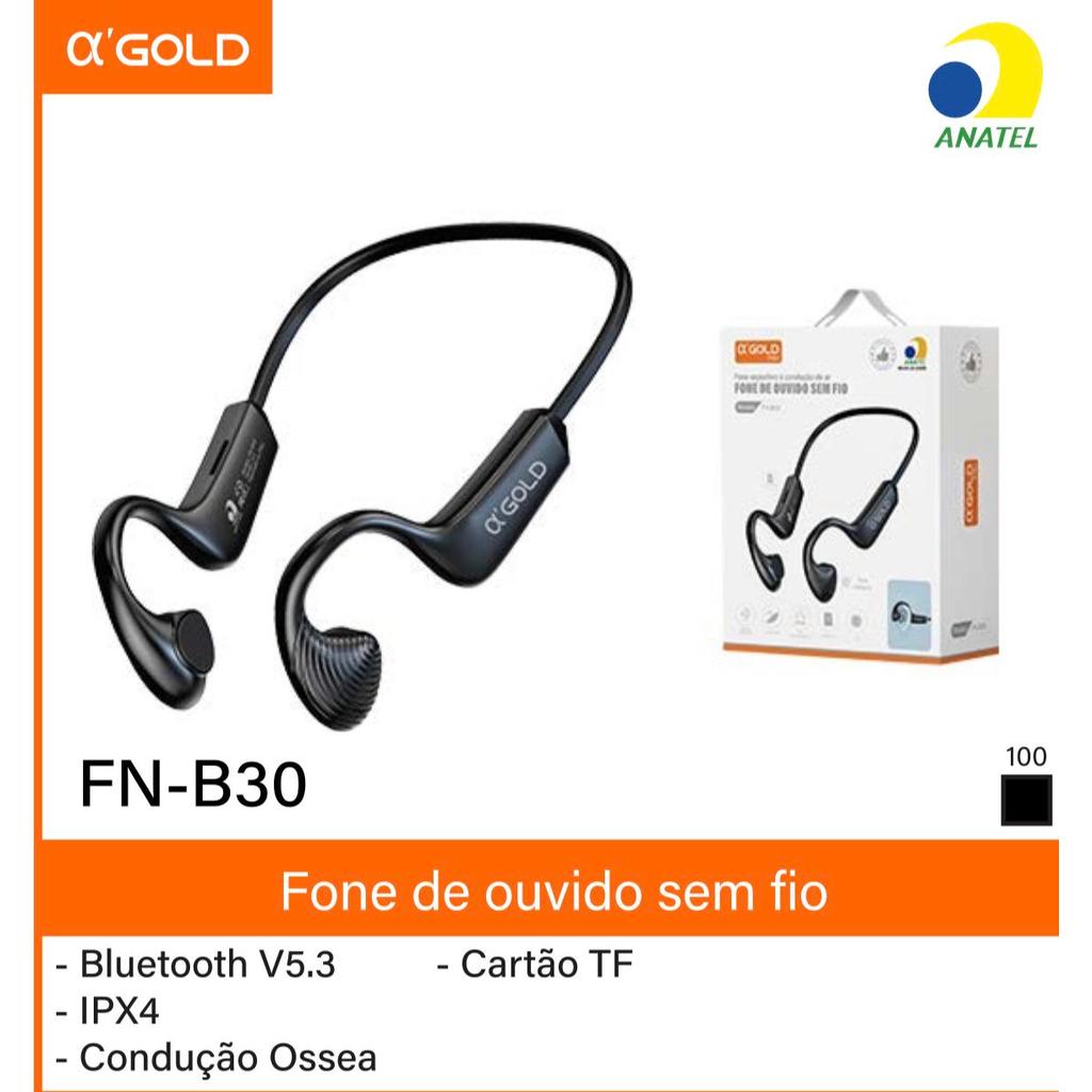 A GOLD fone esportivo a condução de ar sem fio , bluetooth/Cartão TF ,bateria Até  7 horas
