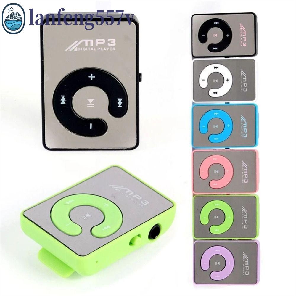 LANFENG Mp3 Leitor De Música Cartão TF Moda Media Player Walkman Mini Espelho Clipe Esportes Correndo