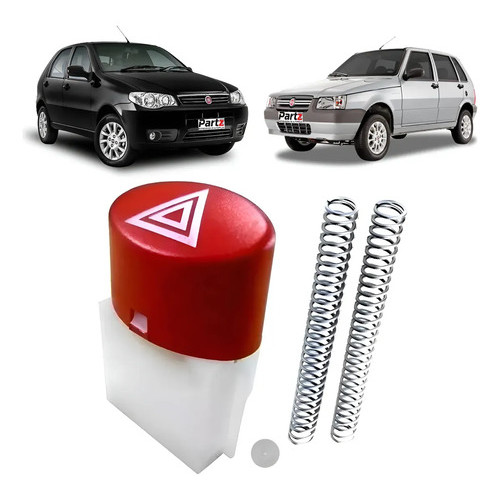 Reparo Botão Pisca Alerta Chave Seta Palio Siena Strada Uno Preto em Oferta na Shopee
