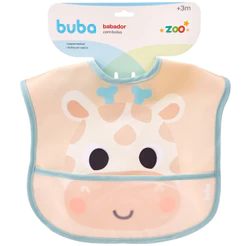 Babador Pega Migalhas Com Bolso Buba Zoo Girafa Infantil 22242 - Buba