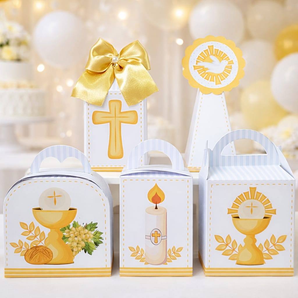 Personalizados Primeira Comunhão | Lembrancinhas Eucaristia Completo Personalizados de Festa