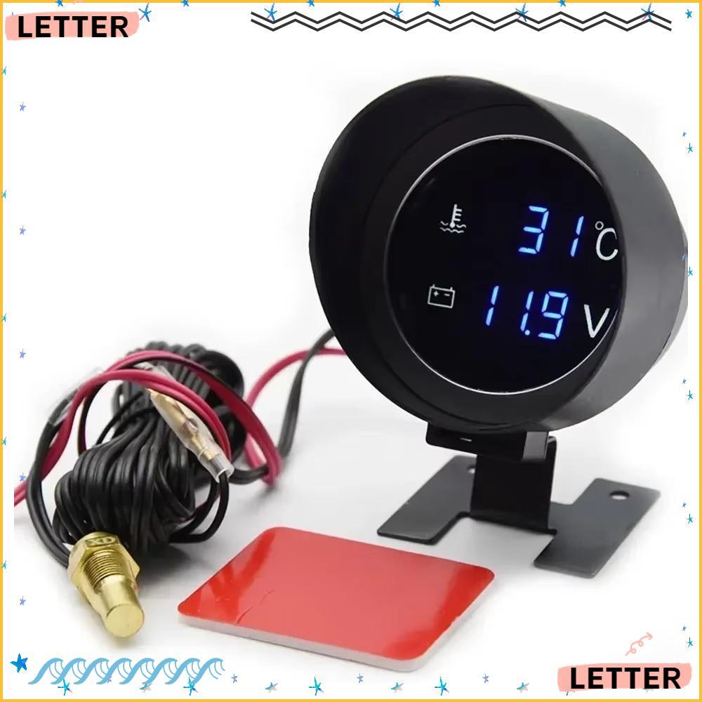 Medidor De Temperatura Da Água Carta , Eletrônico 12V 24V 26mm/28mm , LED Digital