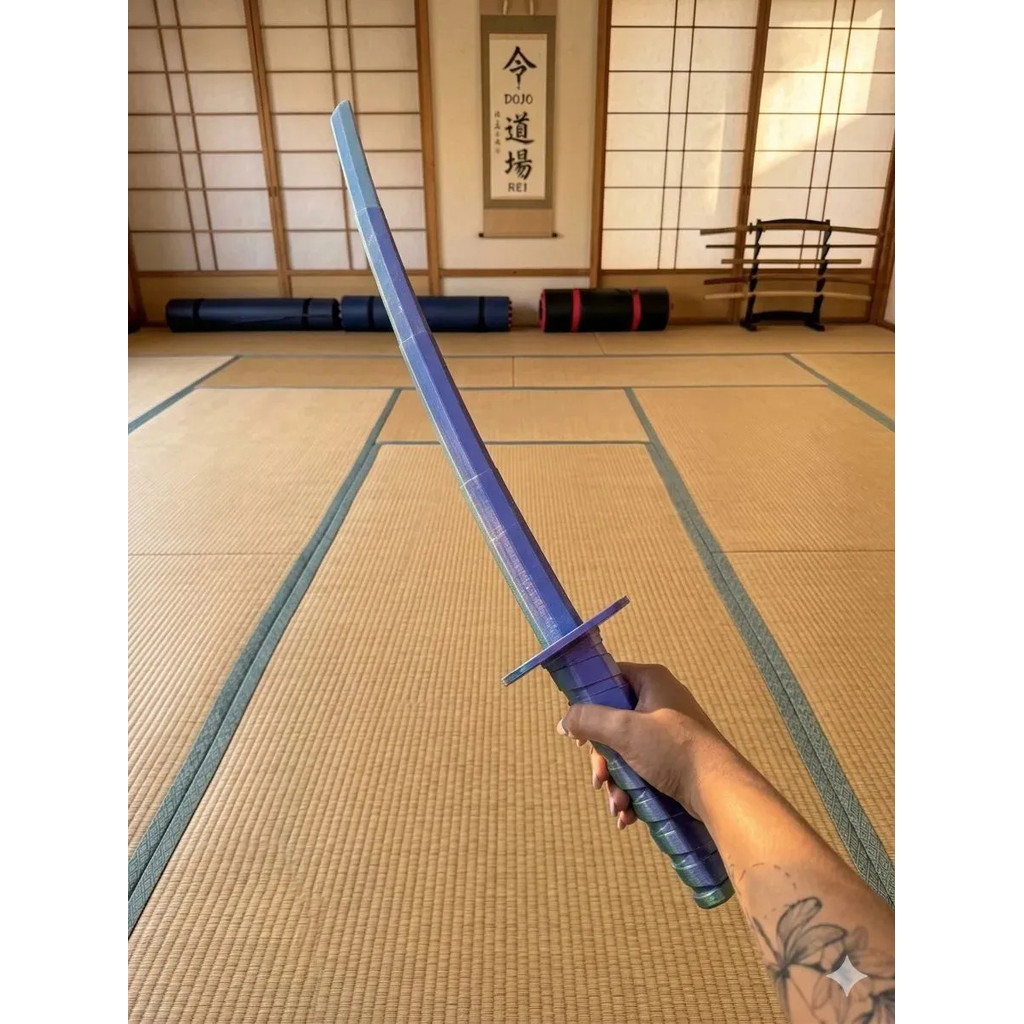 Espada  brinquedo Samurai Estilo Katana Cosplay Retrátil Impressão 3d