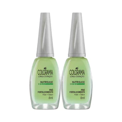 Kit 2 Esmaltes Colorama Nutribase Pro Fortalecimento