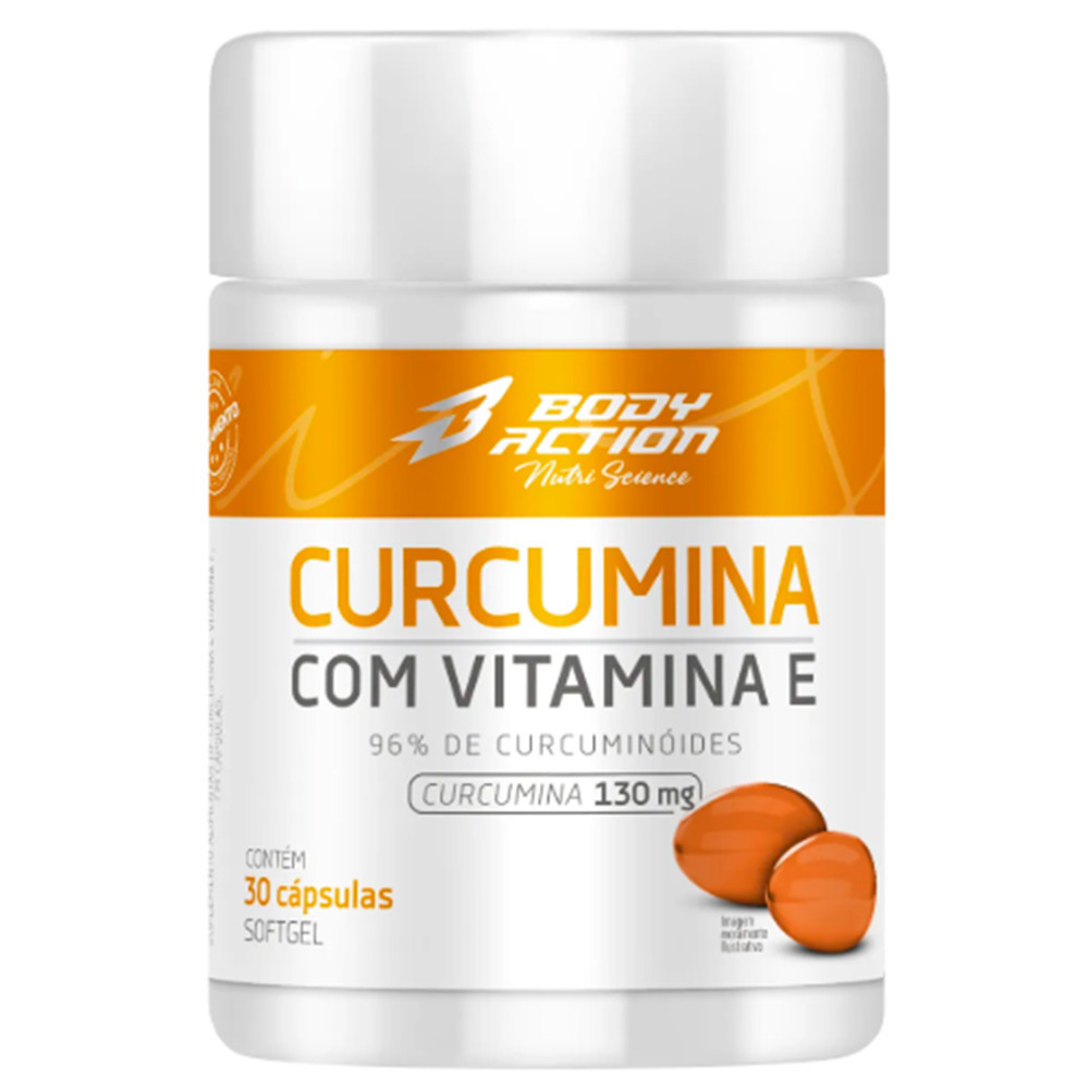 Curcumina Com Vitamina E 30 Cápsulas - Body Action em Oferta na Shopee