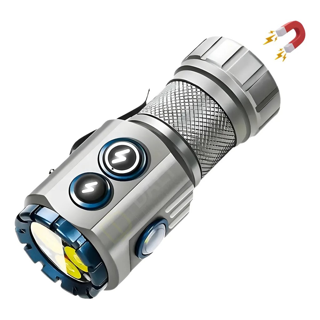 Lanterna Tática 3 Leds T12 Serve Em Boné Recarregável Luz Branco WS-673