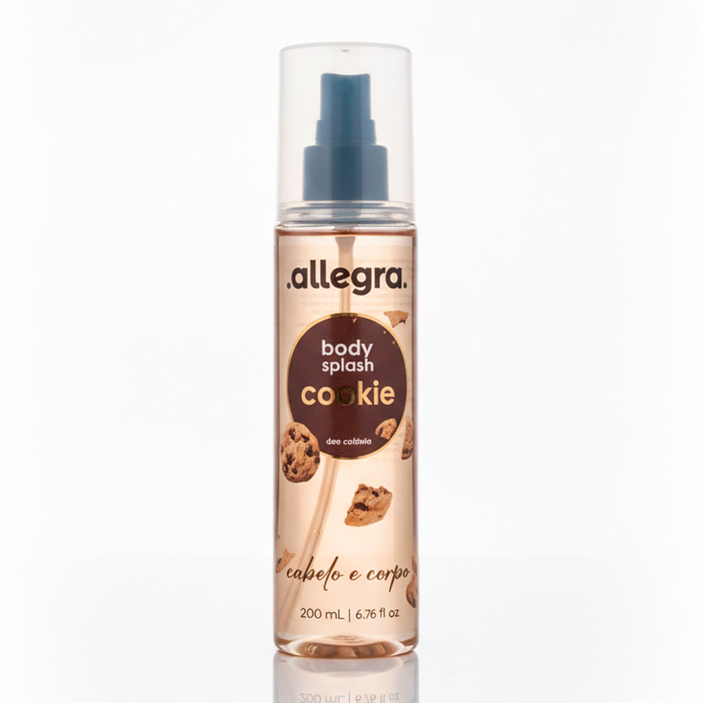 Body Splash Cabelo e Corpo Cookie Allegra 200ml
