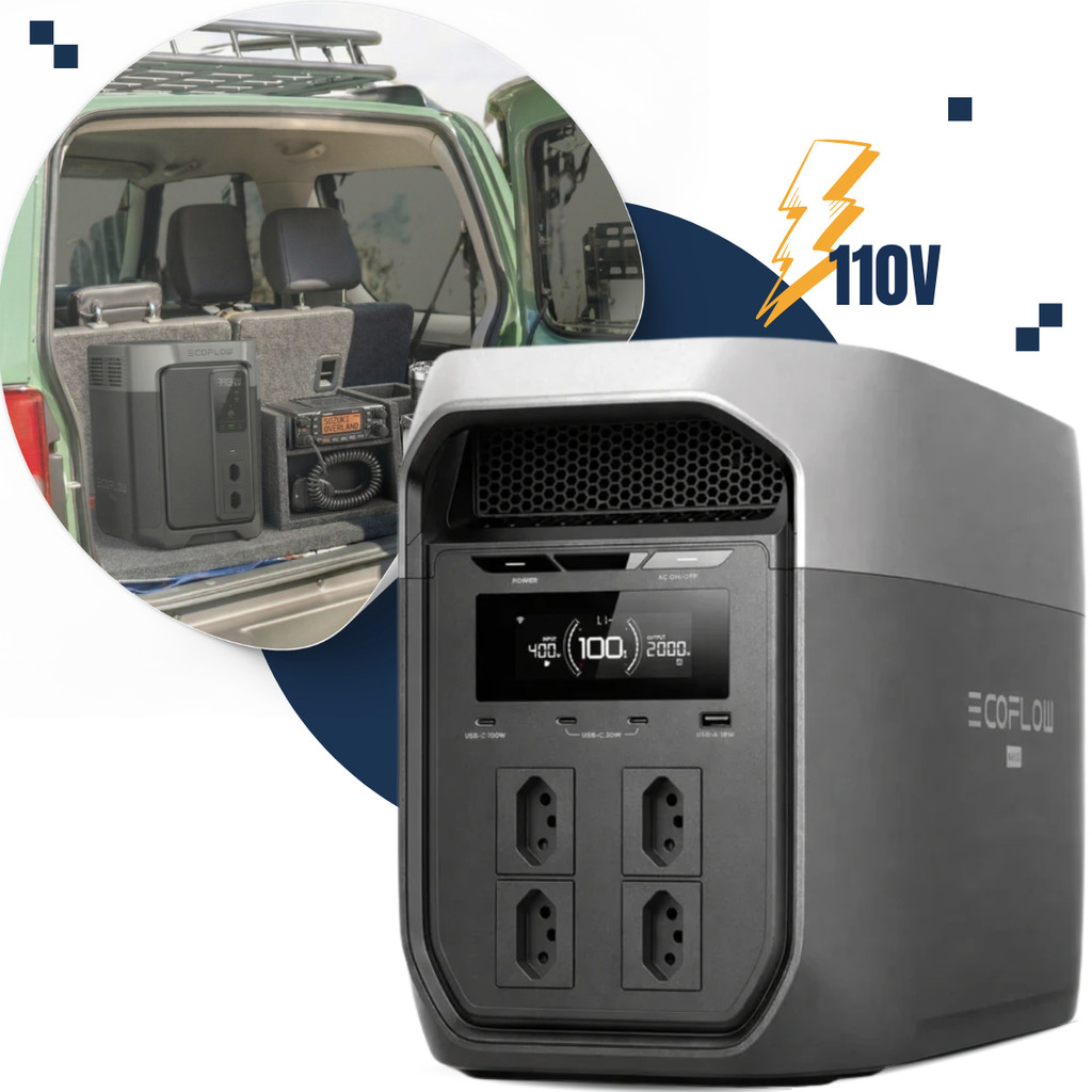 Estação de Energia Delta 3 Max 127v Br Ecoflow 2400w 2048wh Gerador Solar