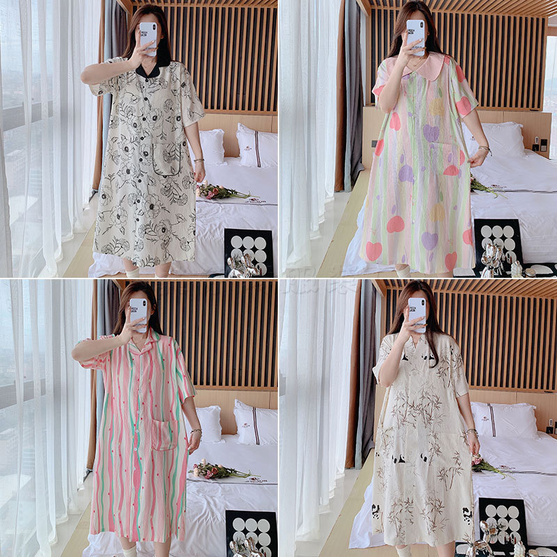 Roupas de confinamento de manga curta peito acolchoado maternidade enfermagem camisola nuvem algodão fino maternidade en