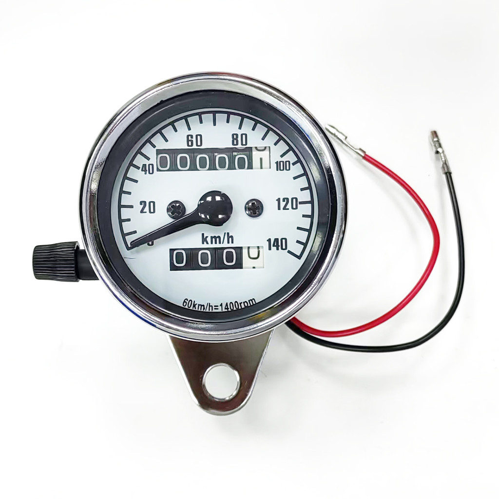 Universal 12V Motocicleta Odômetro Velocímetro Tacômetro Moto Reequipamento Instrumento Vintage Scooter Motor Retro Medi