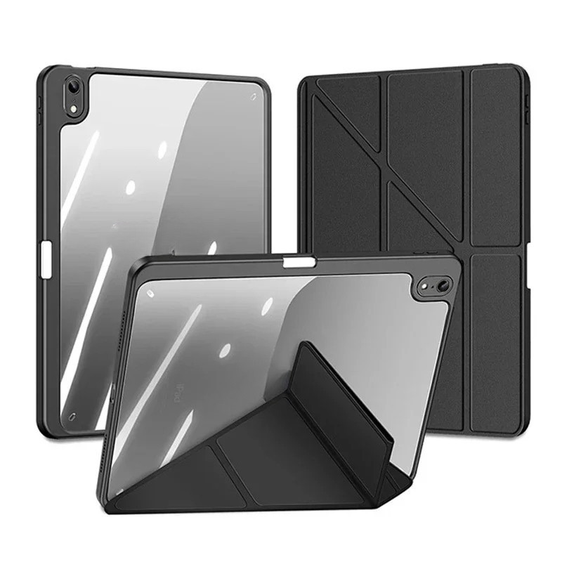 Capa Y dobrar acrílica magnética com slot para caneta Para Tab Compativel Samsung S10 S6 lite S9 FE A9 Qualidade Premium