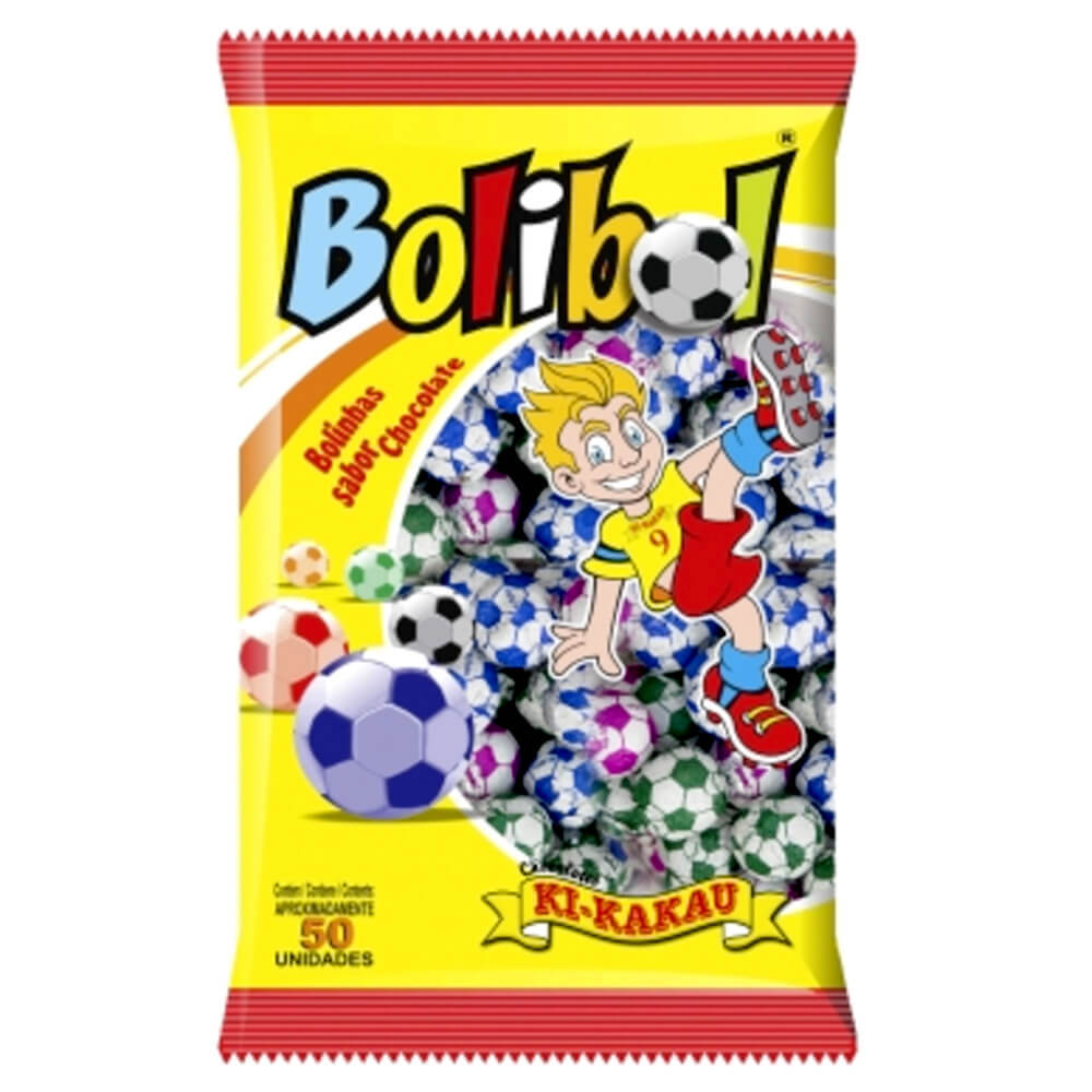 Bolinhas de Futebol Sabor Chocolate Bolibol 340g - Ki Kakau em Oferta na Shopee