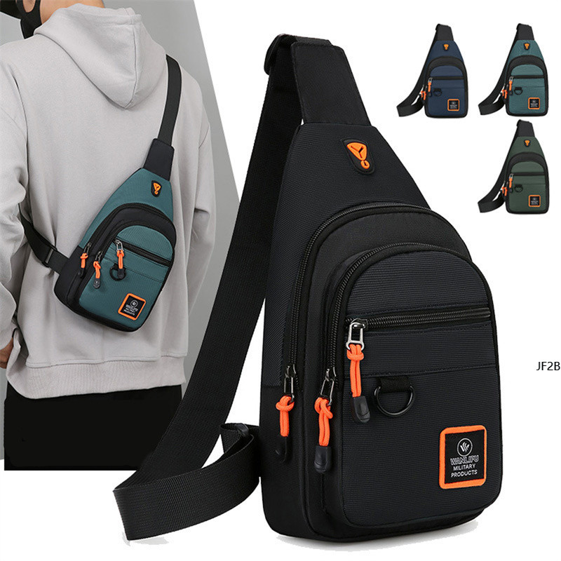 JF2-1 Pc Bolsa De Ombro Commuter Peito De Negócios Multi Camada Cruz Mochila Elegante Portátil Resistente Ao Desgaste Ma