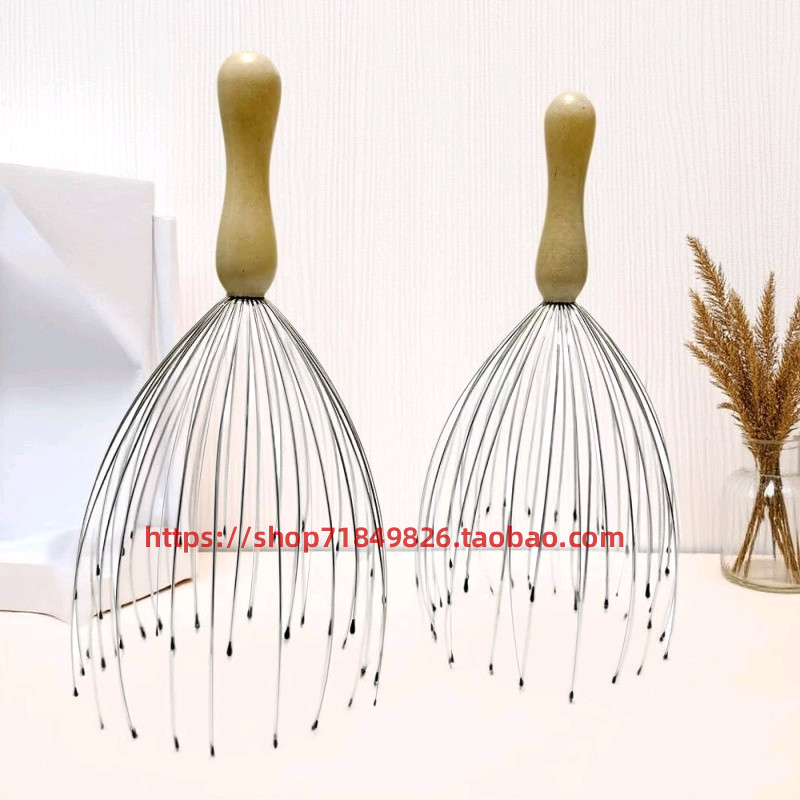 Cabeça massageador polvo massagem garra alma extrator couro cabeludo scratcher Manual cabeça scratcher cabeça terapia