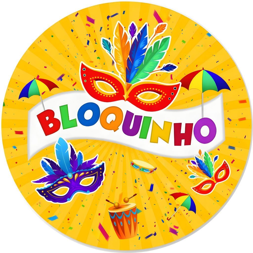 Painel Redondo Tema Carnaval 50cm – Capa em Tecido com Elástico em Oferta na Shopee