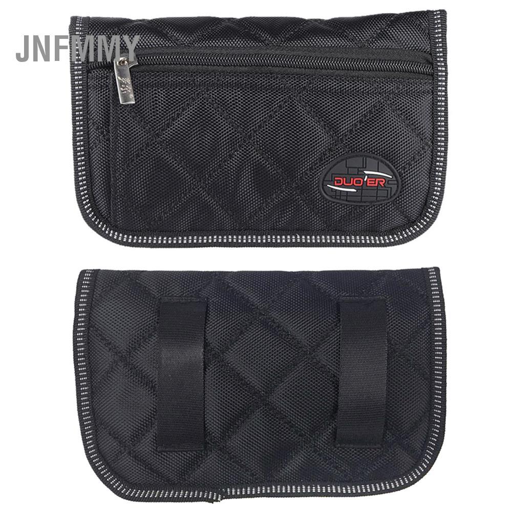 Jnfmmy Summina Durável Trombone Eufônio Trompete Bocal Bolsa Bolsa com 4 Compartimentos Macios Preto