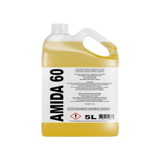 5 Litros Amida 60 Fabricação De Detergente e Sabão Líquido e Produtos de Limpeza Premium