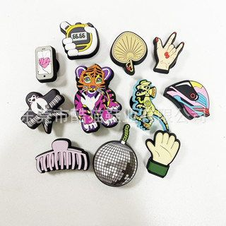 22 novo estilo sandálias acessórios diversão DIY sandálias acessórios decorações de flores rua sésamo dos desenhos anima em Oferta na Shopee