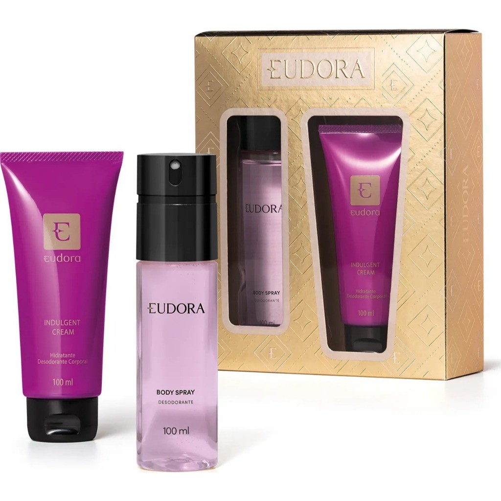 Kit Presente Eudora  Body Splash 100ml + Hidratante Roxinho 100ml em Oferta na Shopee
