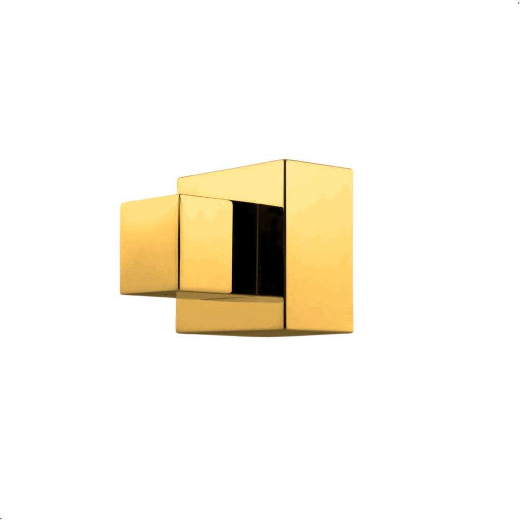 Acabamento de Registro Quadrado 50mm Dourado Canopla em Metal