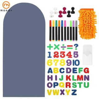 Decalque De Parede Em Arco Para Crianças 39.3x17.5 Polegadas Quadro De Giz Adesivo Magnético SHOPSKC1064