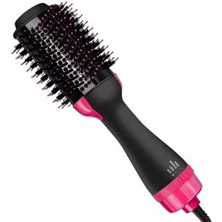One Step Escova Secadora 110V/220V Alisador Elétrica Quente Cabelo Com 3 Em1 Hair Styler em Oferta na Shopee