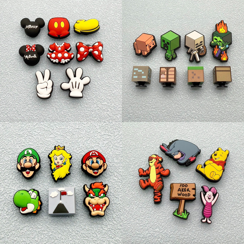 Miss Zoe Jibtz Disney Mickey Mouse Acessórios Para Pés Ponto DIY Mario Meu Mundo em Oferta na Shopee