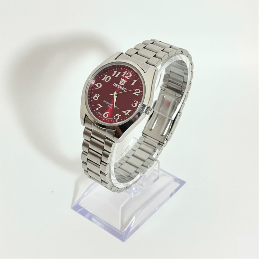Relógios A Prova D'água Unissex Orimet Luxo De Aço Inoxidável Prata em Oferta na Shopee