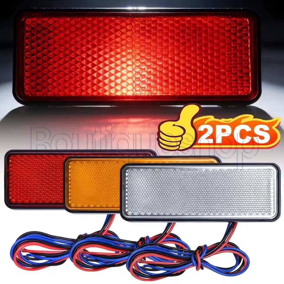 Luz Traseira Do Refletor LED 12V-De Freio Advertência Guarda-Lamas À Prova D'água-Lâmpada De Parada-Para Trailer De Cami