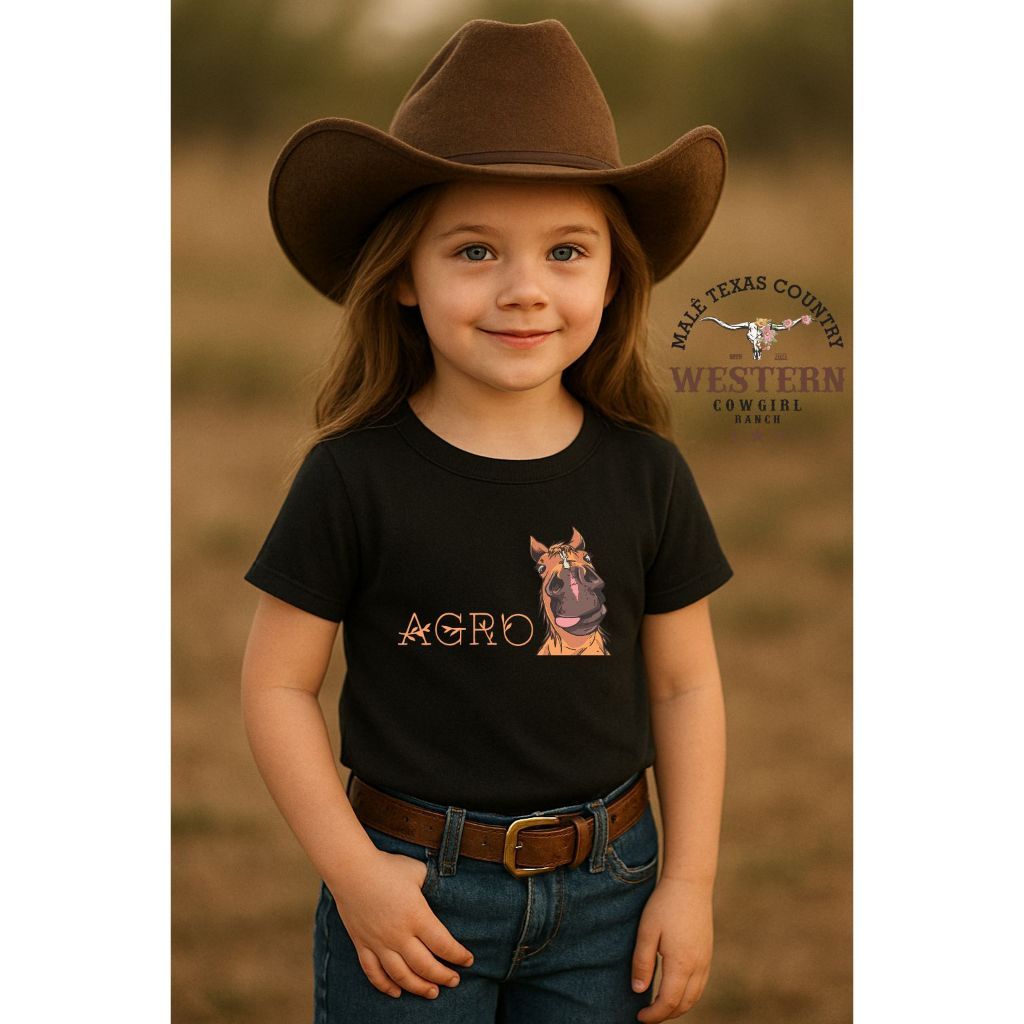Tshirt Infantil Camiseta Feminina Camiseta Agro Tshirt Algodão Moda Country Crianças