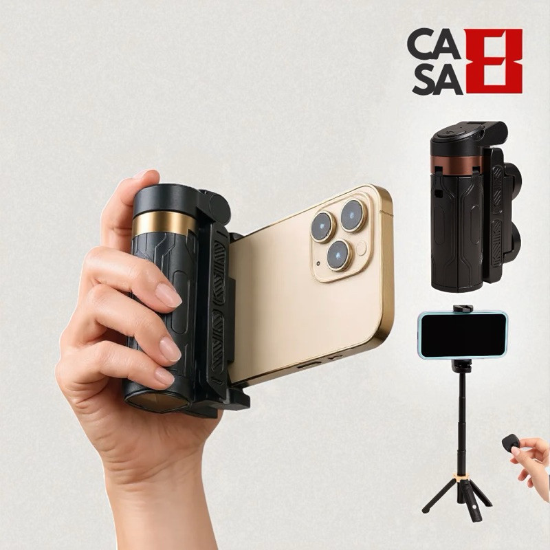 Selfie Stick Suporte Celular  Tripé 360° Retrátil e Portátil com Controle Bluetooth Funções  4 in 1