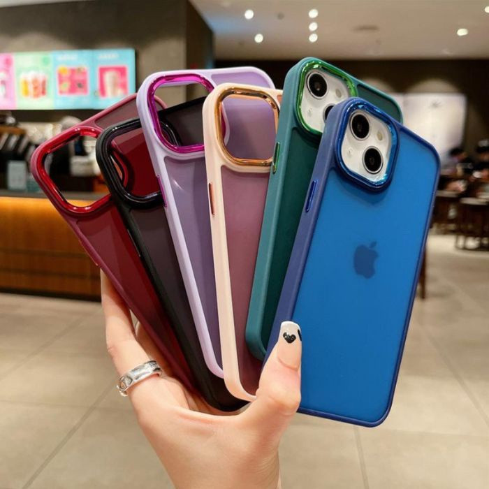 Capinha Para Space iPhone XR 11 12 13 14 15 16 Pro Max Acrílica Fosca Colorida em Oferta na Shopee
