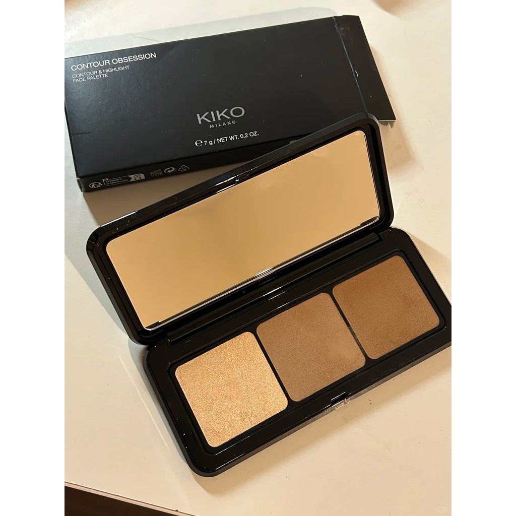 KIKO Contorno Tridimensional Três Cores Disco De Higiene De Alto Brilho 7g Fosco Multifuncional Destaque E Facial em Oferta na Shopee