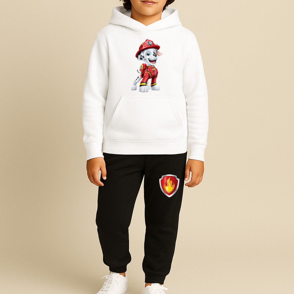 Conjunto Moletom  Calça E Blusa Marshall O Bombeiro Patrulha Canina Tamanho 6 a 16