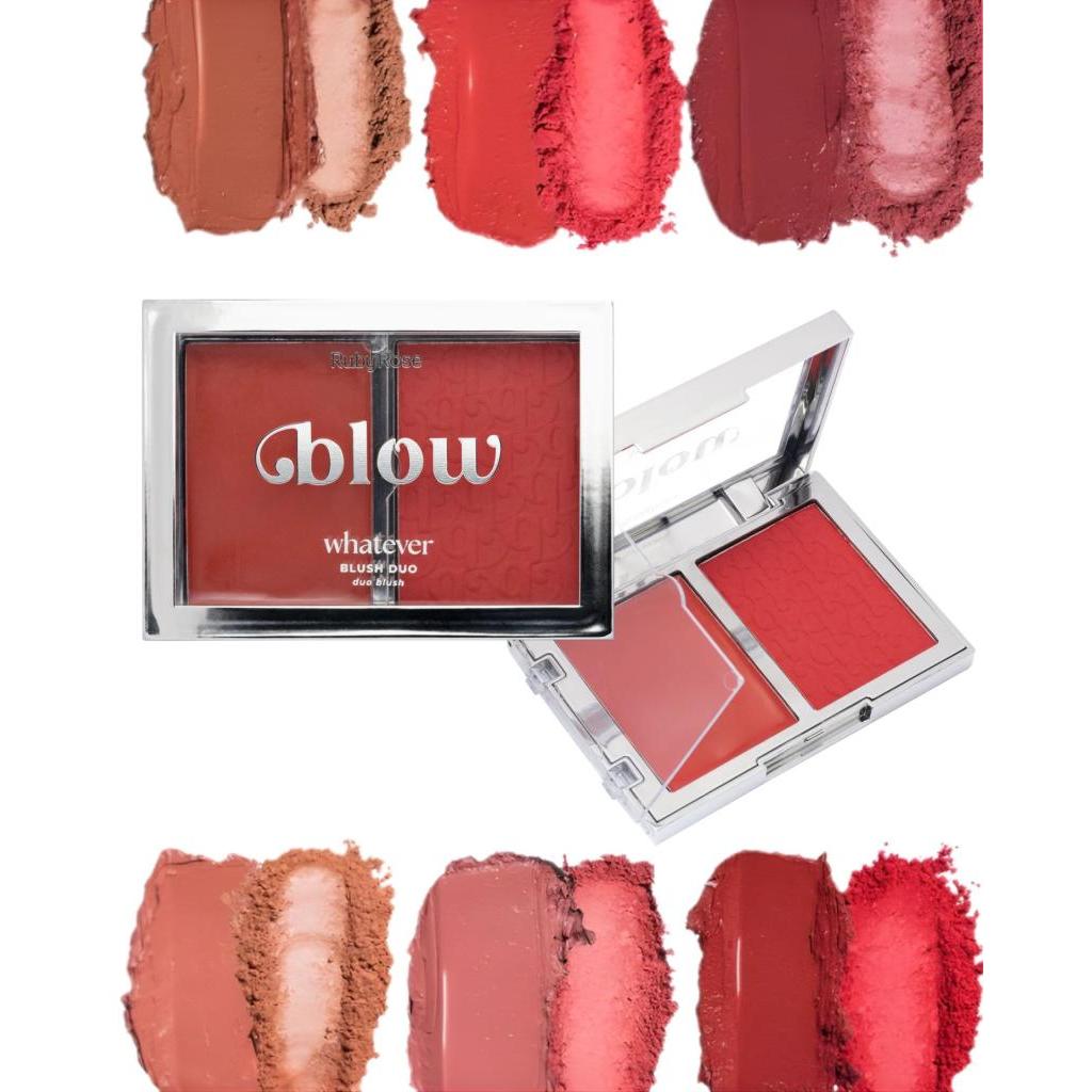 Blush Duo Cremoso + Pó Whatever Daily Linha Blow Ruby Rose