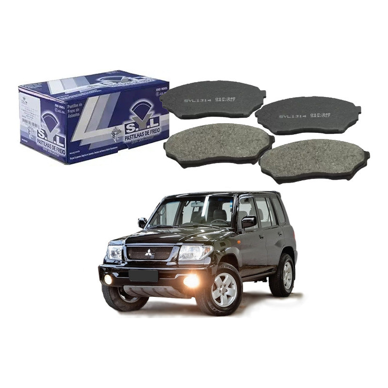 Pastilha Freio Dianteira Syl Pajero Tr4 2.0 16v 2002 A 2006
