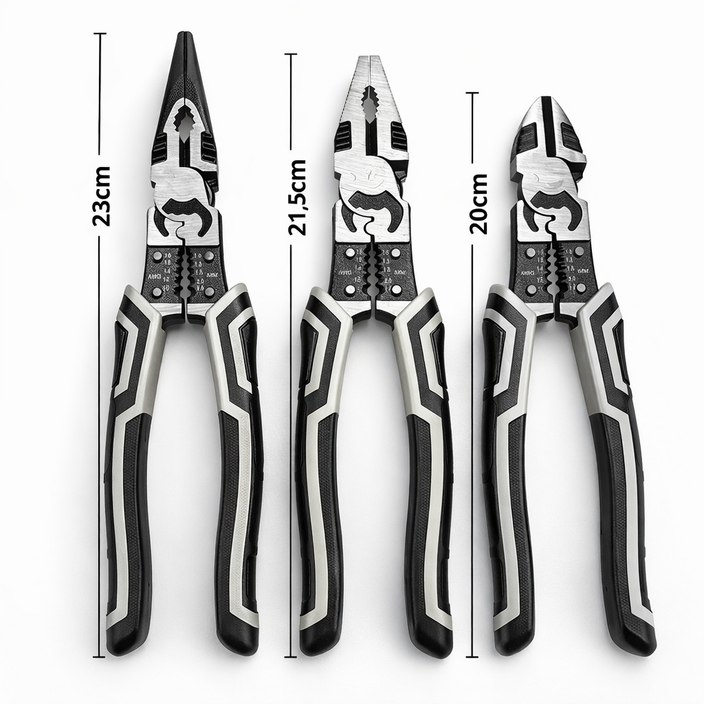 Alicate Multifuncional para Eletricista, Alicates, Ferramenta de Crimpagem, Corte Descascador de fio MT245 em Oferta na Shopee