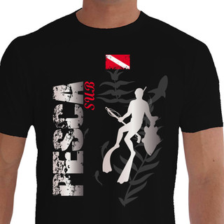 camiseta 100% algodão pesca sub mergulho esporte
